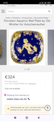 Platou vintage zodiac pesti 1979 foto
