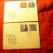 Set 2 FDC Romania - EXPO 67 ,1967 , 4 val.