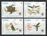 Cuba 1992 Mi 3589/92 MNH - WWF: colibri, Nestampilat