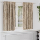 vidaXL Draperii din catifea 2 buc cu ochiuri champagne 175x140 cm