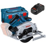 Bosch GKS 185-LI + GAL 1880 CV - Fierastrau circular fara acumulatori Li-Ion 18 V - Ah 165x20 mm valiza speciala + Incarcator acumulatori