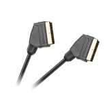 CABLU SCART-SCART 3M 21PINI, HQ NEGRU