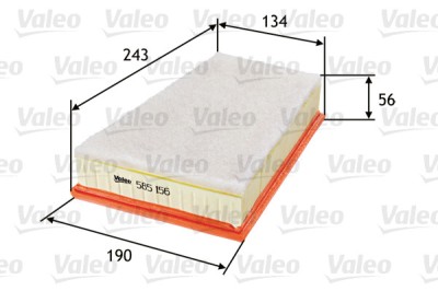 VALEO 585156 Filtru aer foto