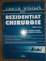 Teste grila pentru rezidentiat chirurgie- M.Negru, A.Laviniu foto