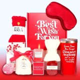 Set elegant femei Red Passion, accesorii premium si produse ingrijire