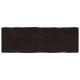 vidaXL Blat masă, 120x40x6 cm, gri, lemn stejar tratat contur organic