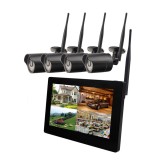 Cumpara ieftin Resigilat : Kit supraveghere video PNI House WiFi500 NVR cu monitor touchscreen de