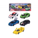 Set masini Alfa Romeo 4C Spider, Lamborghini Countach LP 400, Lamborghini Huracan Avio, Lamborghini Urus, Alfa Romeo Giulia, Simba