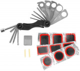 Kit de reparații pentru biciclete Akola S1901-28, 28 de bucăți, kit de reparații &icirc;n caz de &icirc;nțepături