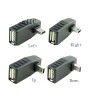 Mini USB Tata la USB Mama Adaptor in Unghi-Tip St&acirc;nga