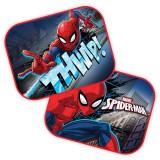 Parasolare laterale auto pentru copii Seven Spider MAN, 2 buc, 44x35 cm, prindere cu ventuze din cauciuc, compatibile cu toate modelele de
