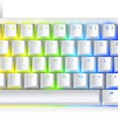 Tastatura gaming mecanica Razer Huntsman Mini, iluminare Chroma RGB, switch optic Purple (Alb)