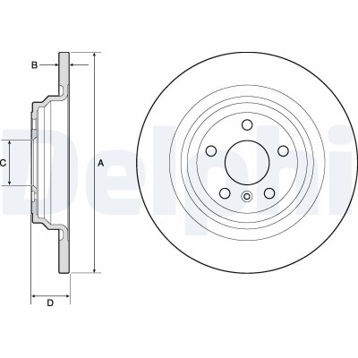 DELPHI BG4754C Disc frana foto