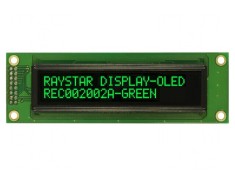 Afișaj OLED Alfanumeric 20x2 Verde 116x37x9.8mm