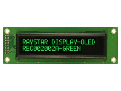 Afișaj OLED Alfanumeric 20x2 Verde 116x37x9.8mm foto
