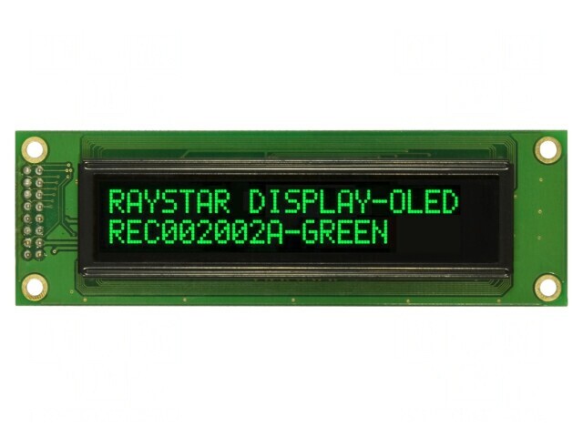 Afișaj OLED Alfanumeric 20x2 Verde 116x37x9.8mm