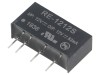 Convertor DC/DC Recom 1W 12V 83mA RE-1212S SIP7 Tensiune Intrare 10.8-13.2V Izolatie 1kV