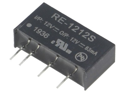 Convertor DC/DC 1W 12V 83mA foto