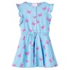 Rochie de copii cu nasturi fără m&acirc;neci, albastru 128