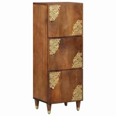 vidaXL Bufet cu sertar Maro 40 x 33.5 x 110 cm Lemn masiv de mango