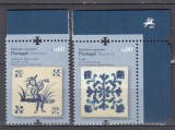 ROMANIA 2010 LP 1869 EMISIUNE COMUNA PORTUGALIA-ROMANIA CERAMICA CAHLE SI AZULEJOS SERIE STARE MNH
