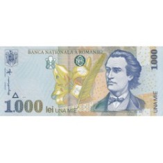 ROMANIA - 1000 LEI 1998 UNC FILIGRAN BNR MARE foto