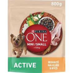 PURINA ONE MINI/SMALL Active, pui cu orez 800 g foto