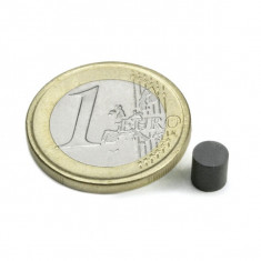 Magnet ferita disc Ø5&#215;5 mm, putere 100 g, Y35