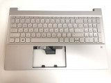 Carcasa superioara cu tastatura palmrest Laptop, HP, Pavilion X360 15-CR, 15T-CR, TPN-W132, iluminata, layout US