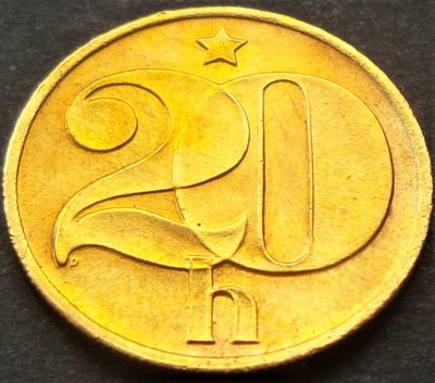 Moneda 20 HALERU - RS CEHOSLOVACIA, anul 1988 * cod 2014 = A.UNC foto