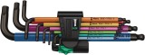 Set chei imbus cu profil hexagonal Hex-Plus 950/9 multicolor 9 piese, Wera 05073593001 HardWork ToolsRange