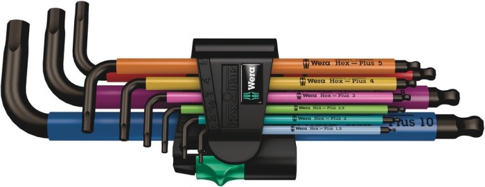 Set chei imbus cu profil hexagonal Hex-Plus 950/9 multicolor 9 piese, Wera 05073593001 HardWork ToolsRange