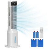 HOMCOM Climatizator evaporativ tip turn 3 &icirc;n 1 cu rezervor de 9 L, oscilație 48&deg;, 3 viteze, 3 moduri, temporizator, Alb | Aosom Romania