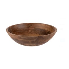 Bol salata din lemn natural de culoare inchisa, 29 x 10.5 cm, 3.5 L