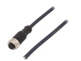 Cablu de Conectare M12 &icirc;n unghi, 5m, IP69K, 60VAC 4A