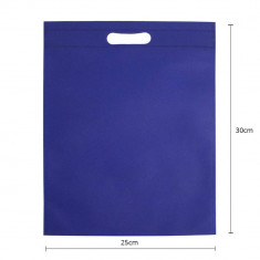 Sacoșe non-woven Blaster 25x30cm (set 50 buc) - Albastru