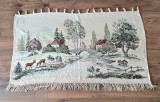 CARPETA VINTAGE DIN BUMBAC TIP TAPISERIE CU MODEL V&Acirc;NĂTORESC