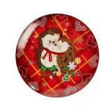 Farfurie Craciun portelan multicolor Winter Love II 20.5 cm