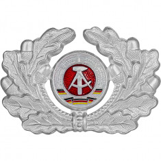 Emblema Militara GRENZTRUPPEN Coifura Argintie RDG - Surplus Militar