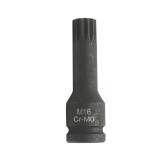 Cheie tubulara de impact spline M16, 78mm, patrat 1/2 inch Cr-Mo
