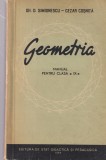 Gh. D. Simionescu, Cezar Cosnita - Geometria. Manual pentru clasa a IX-a (1959)