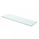 vidaXL Raft din sticlă transparentă, 70 x 20 cm