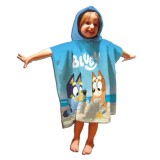 Prosop de plaja tip poncho Bluey 55x110 cm cu uscare rapida