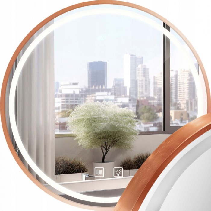 Oglindă LED 90cm MMJ BRUSH COPPER