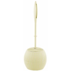 Perie WC cu suport, din plastic, Y142, crem