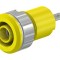 Soclu Banană 4mm 24A 1kV Galben Nichelat Alamă