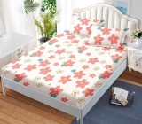 Husa Pat cu Elastic 3 Piese 180x200 cm + 2 Fete Perna 50x75 cm