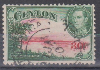 CEYLON, 1938, stampilat (G1) foto