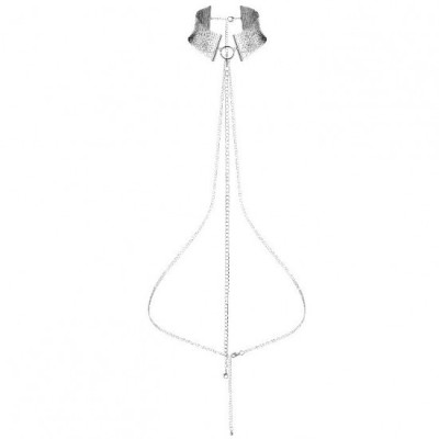 BIJOUX - D&amp;Eacute;SIR M&amp;Eacute;TALLIQUE SILVER METALLIC NECKLACE foto