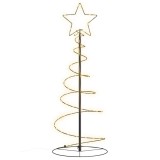 Cumpara ieftin Pom de Craciun LED 80 LED-uri Alb Cald 120 cm